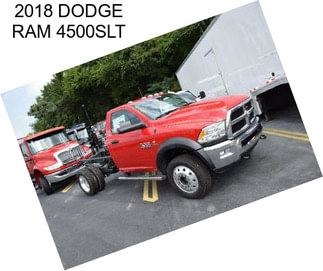 2018 DODGE RAM 4500SLT