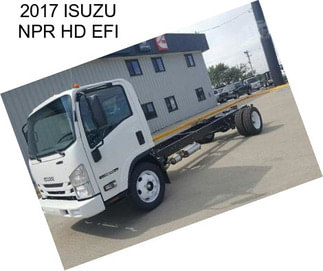 2017 ISUZU NPR HD EFI