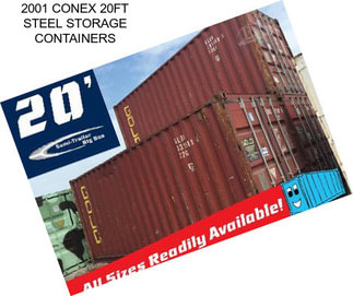 2001 CONEX 20FT STEEL STORAGE CONTAINERS