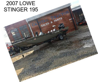 2007 LOWE STINGER 195