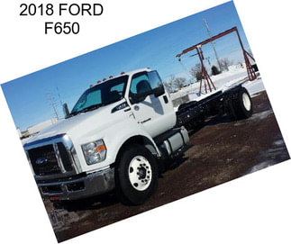 2018 FORD F650