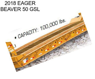 2018 EAGER BEAVER 50 GSL