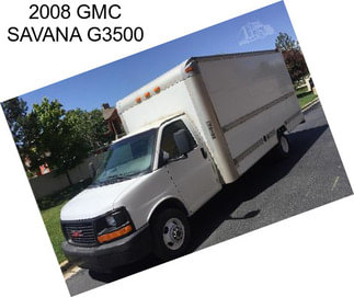 2008 GMC SAVANA G3500