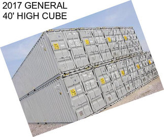 2017 GENERAL 40\' HIGH CUBE