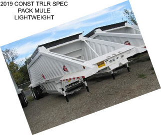 2019 CONST TRLR SPEC PACK MULE LIGHTWEIGHT