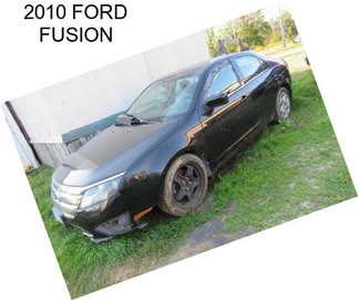 2010 FORD FUSION