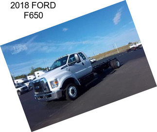 2018 FORD F650