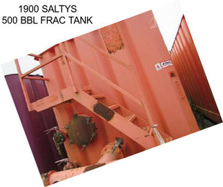 1900 SALTYS 500 BBL FRAC TANK