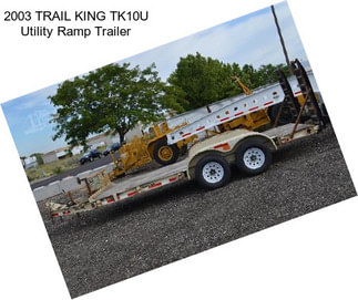 2003 TRAIL KING TK10U Utility Ramp Trailer