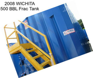 2008 WICHITA 500 BBL Frac Tank