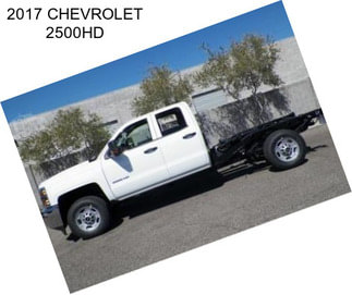 2017 CHEVROLET 2500HD