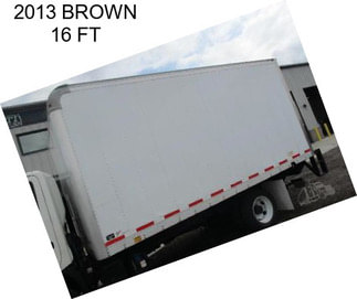 2013 BROWN 16 FT
