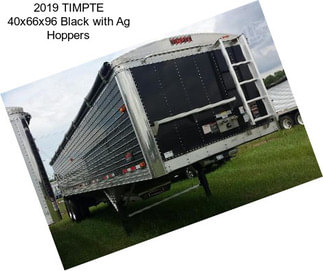 2019 TIMPTE 40x66x96 Black with Ag Hoppers