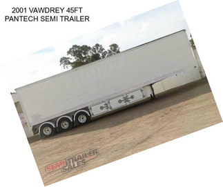 2001 VAWDREY 45FT PANTECH SEMI TRAILER