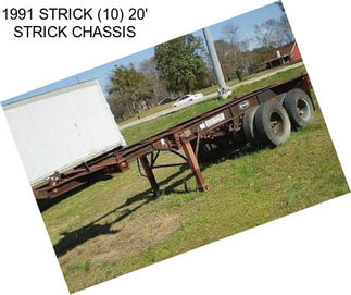 1991 STRICK (10) 20\' STRICK CHASSIS