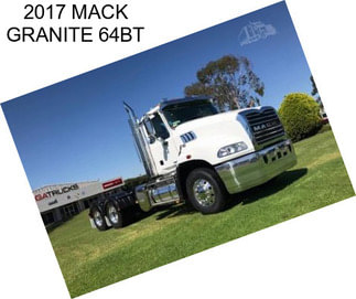 2017 MACK GRANITE 64BT