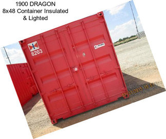1900 DRAGON 8x48 Container Insulated & Lighted