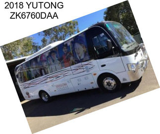 2018 YUTONG ZK6760DAA