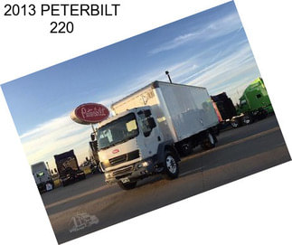 2013 PETERBILT 220