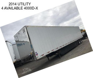 2014 UTILITY 4 AVAILABLE 4000D-X