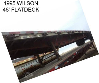 1995 WILSON 48\' FLATDECK