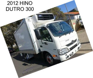 2012 HINO DUTRO 300