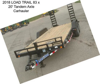 2018 LOAD TRAIL 83\