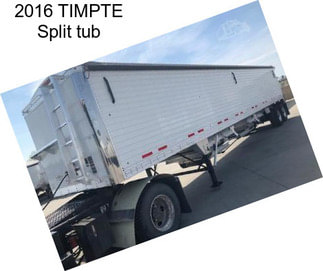 2016 TIMPTE Split tub