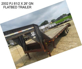 2002 PJ 81/2 X 26\' GN FLATBED TRAILER