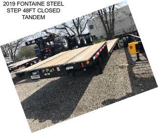 2019 FONTAINE STEEL STEP 48FT CLOSED TANDEM