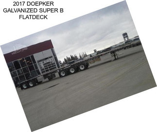 2017 DOEPKER GALVANIZED SUPER B FLATDECK