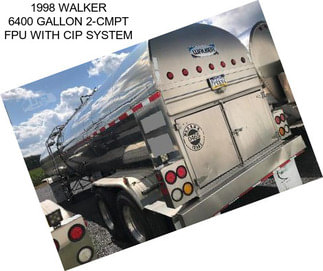 1998 WALKER 6400 GALLON 2-CMPT FPU WITH CIP SYSTEM