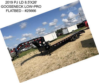 2019 PJ LD 8.5\'X26\' GOOSENECK LOW-PRO FLATBED - #25666