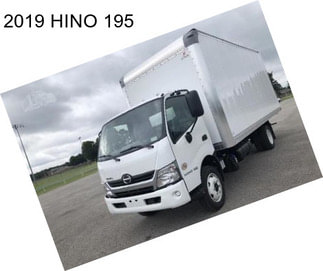 2019 HINO 195