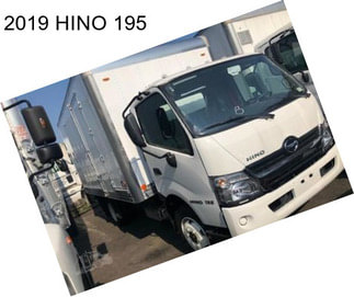 2019 HINO 195