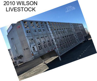 2010 WILSON LIVESTOCK