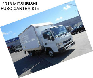 2013 MITSUBISHI FUSO CANTER 815