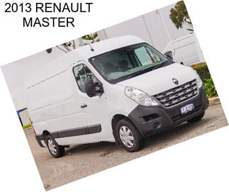 2013 RENAULT MASTER