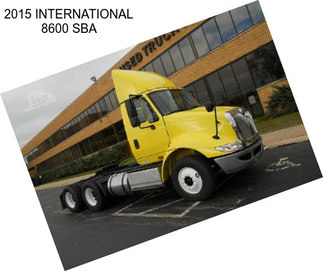 2015 INTERNATIONAL 8600 SBA