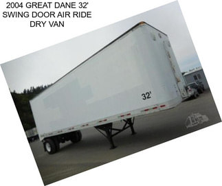 2004 GREAT DANE 32\' SWING DOOR AIR RIDE DRY VAN