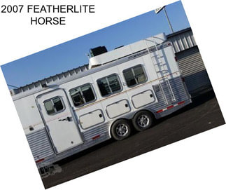 2007 FEATHERLITE HORSE