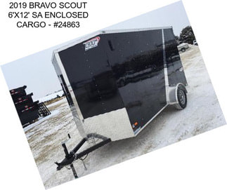 2019 BRAVO SCOUT 6\'X12\' SA ENCLOSED CARGO - #24863