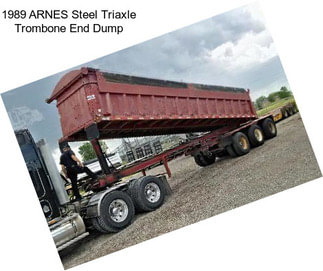 1989 ARNES Steel Triaxle Trombone End Dump