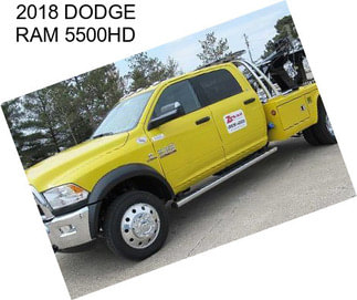 2018 DODGE RAM 5500HD