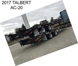 2017 TALBERT AC-20