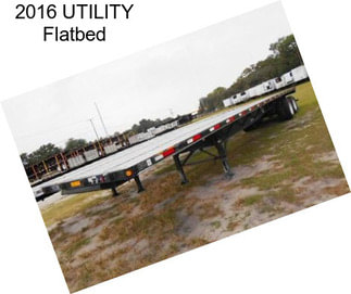 2016 UTILITY Flatbed