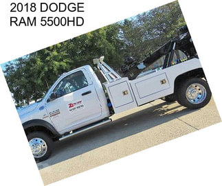 2018 DODGE RAM 5500HD