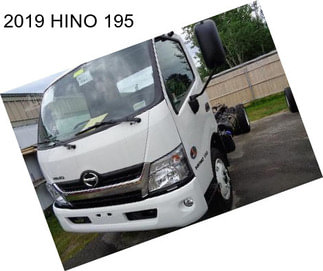 2019 HINO 195