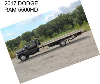 2017 DODGE RAM 5500HD