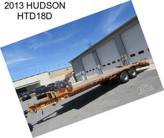 2013 HUDSON HTD18D